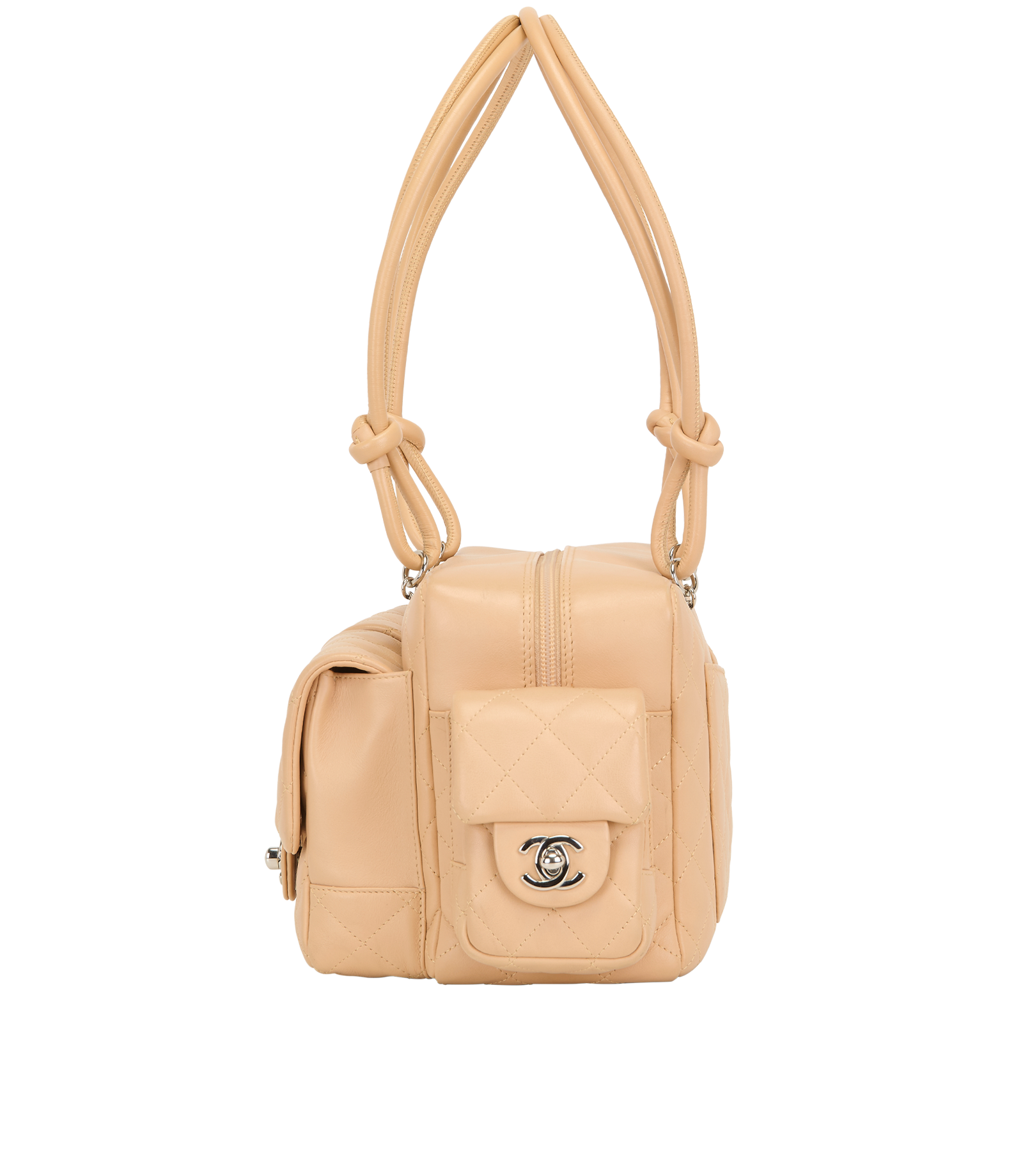 Cambon Reporter Bag, &pound;3,200, Handbags, Beige, Leather, Bottom view